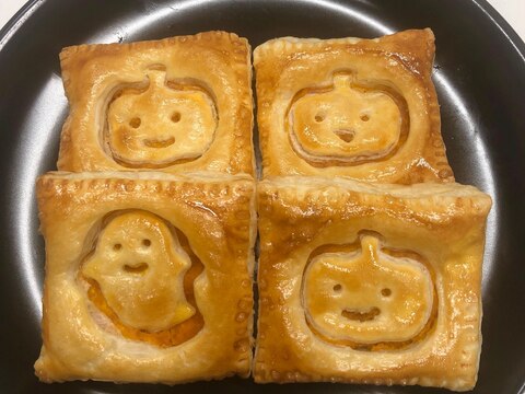 半端なかぼちゃをリメイク・かわいいかぼちゃパイ